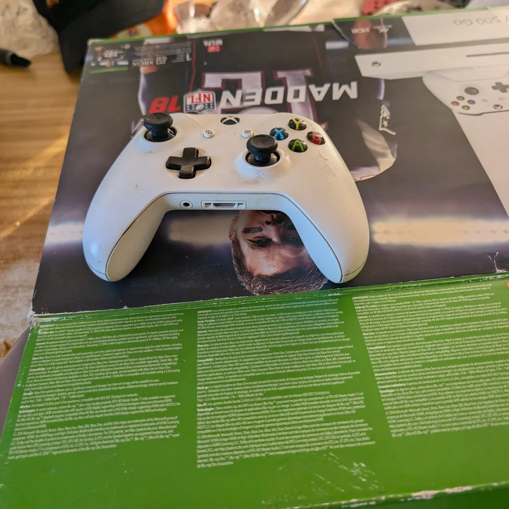 Microsoft Xbox One S Console - White and Green